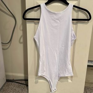 White smoothing white bodysuit